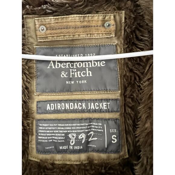 Abercrombie & Fitch Vintage Adirondack Coat Tan Heavyweight Jacket Men’s Small - Picture 5 of 15
